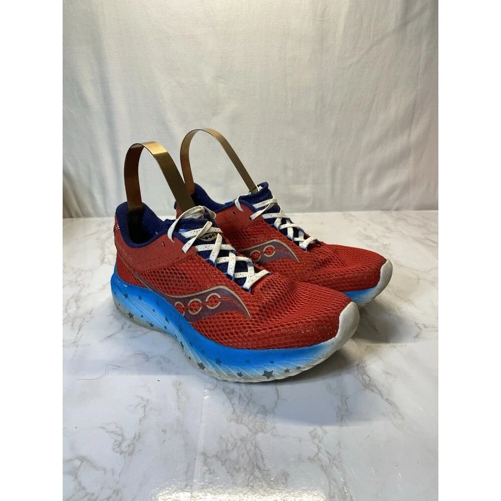 Saucony Kinvara 14 Liberty Men’s Size 9 Red White Blue USA Running Shoes